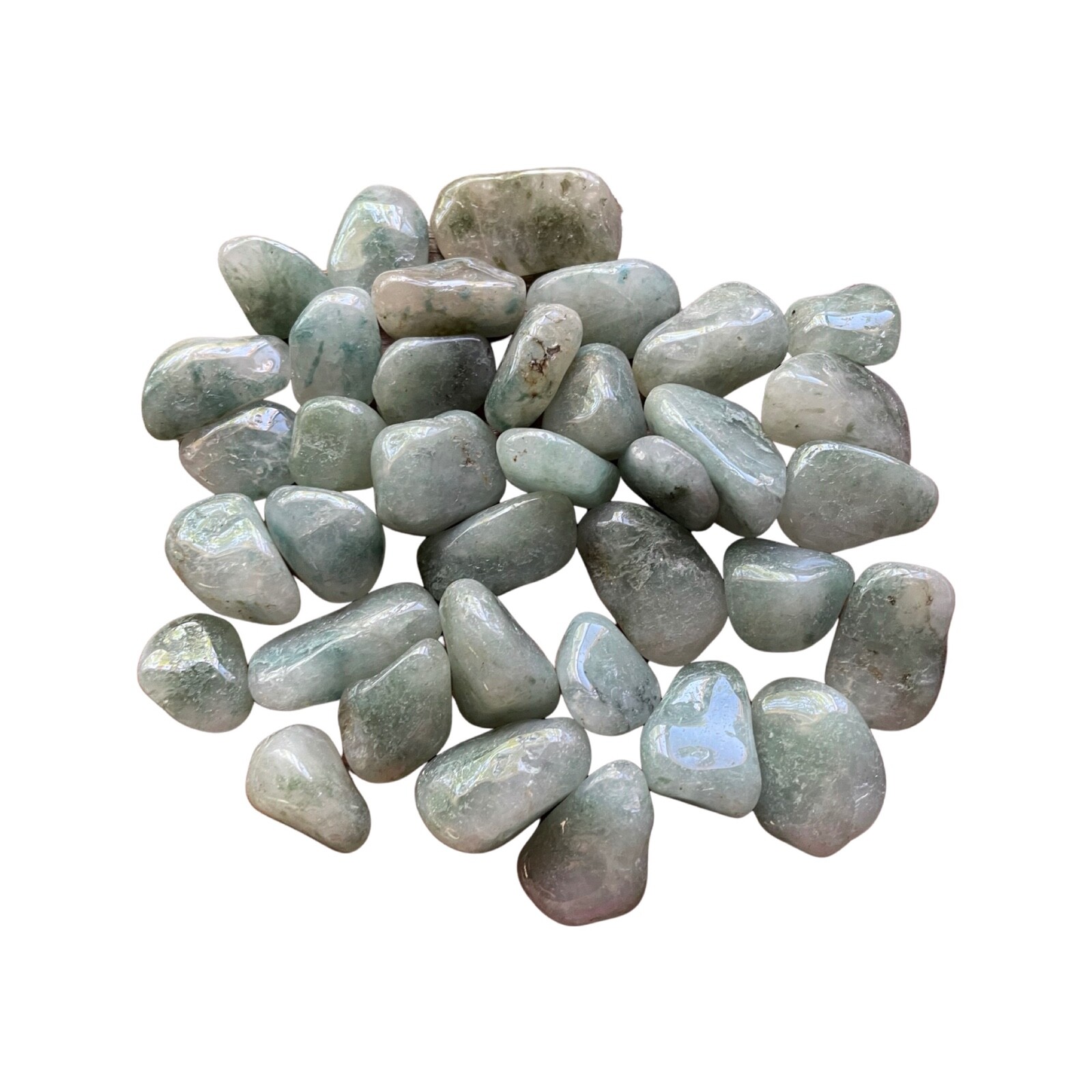 One Chrysocolla Quartz Fusion Tumbled Stone 20mm Healing Crystal Inner Wisdom