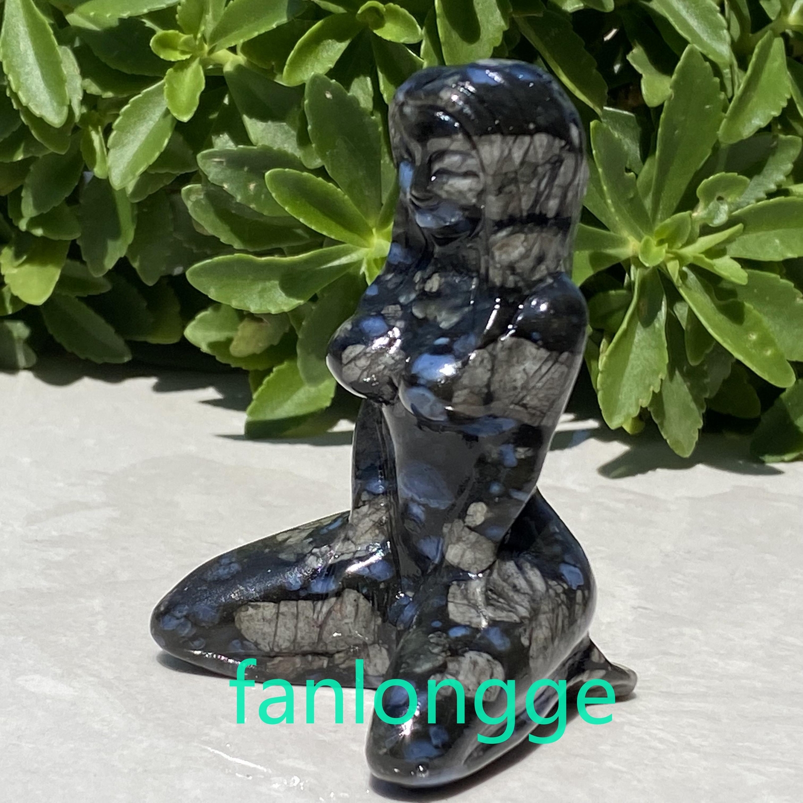 3″ Natural Que sera Women Naked Quartz Crystal Skull Carved Goddess Reiki 1pc