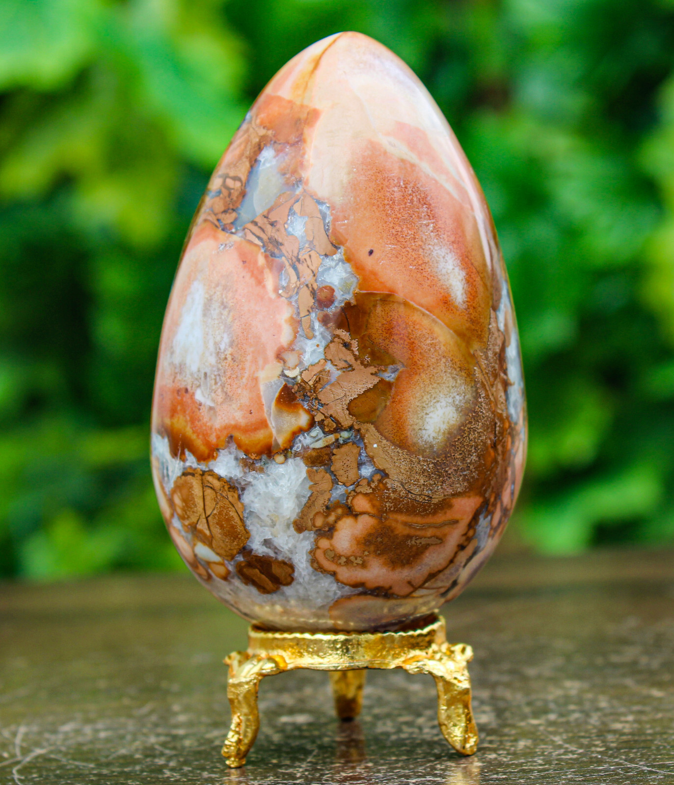 90MM Superb King Cobra Jasper Crystal Quartz Healing Reiki Energy Stone Egg