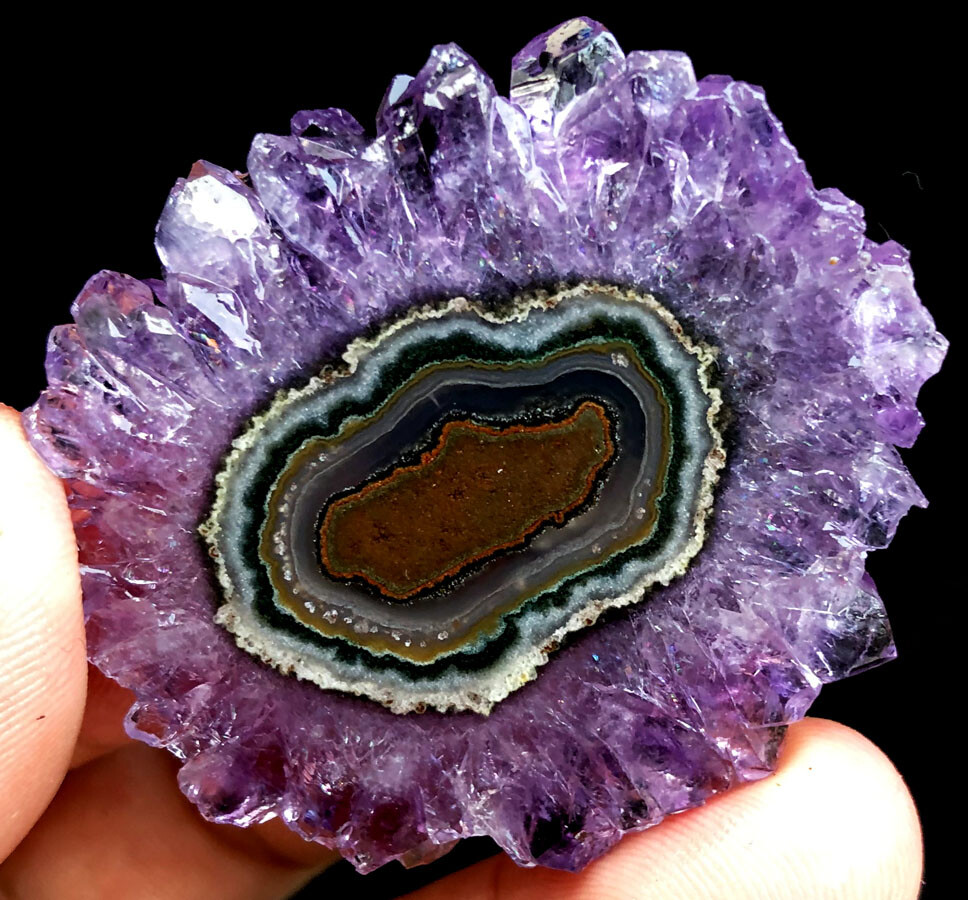 129CT WOW! Boutique Natural Trapiche Star Purple Amethyst Flower Specimen ip1365