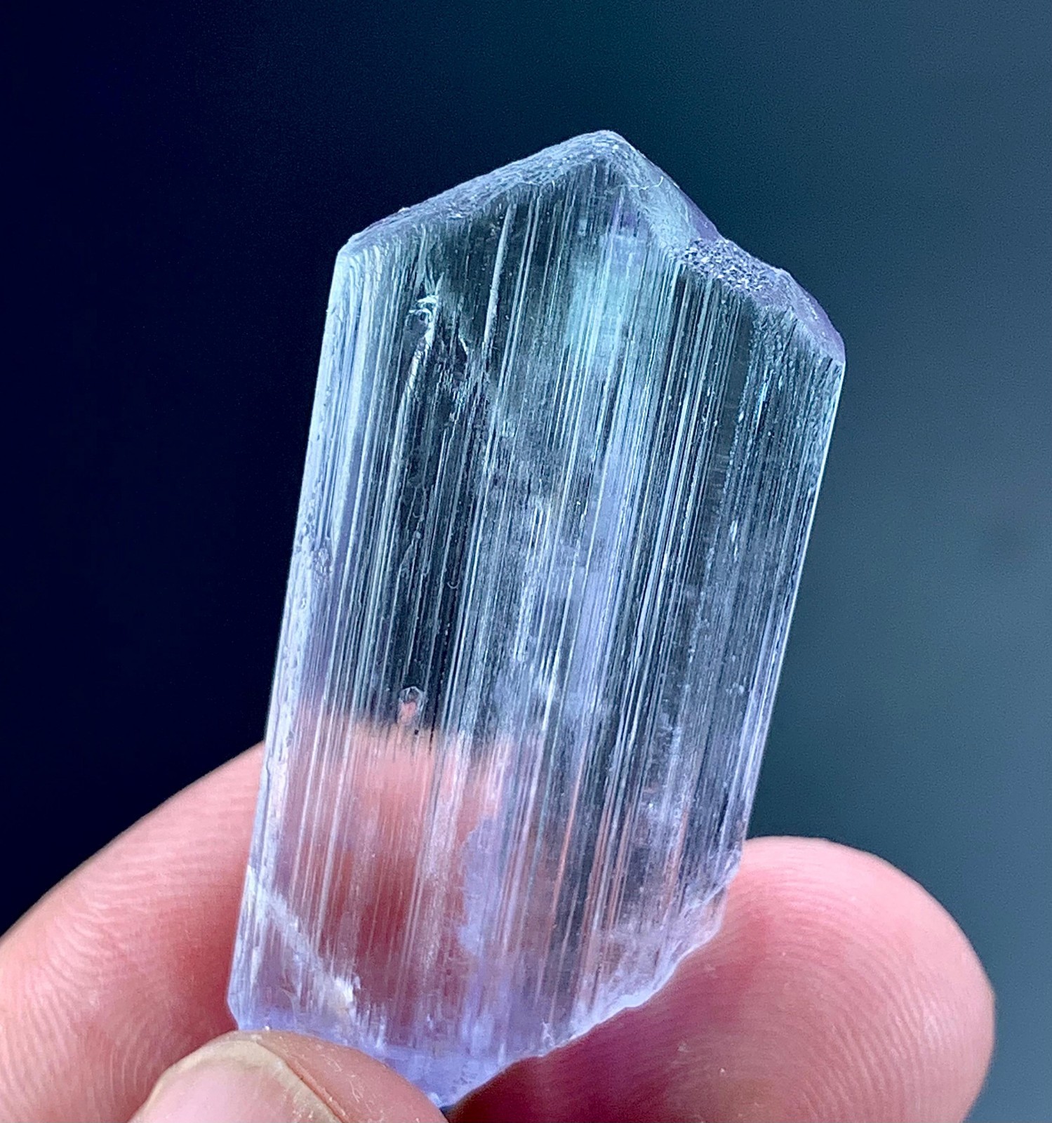 47 Carat Natural kunzite Crystal Specimen From Afghanistan