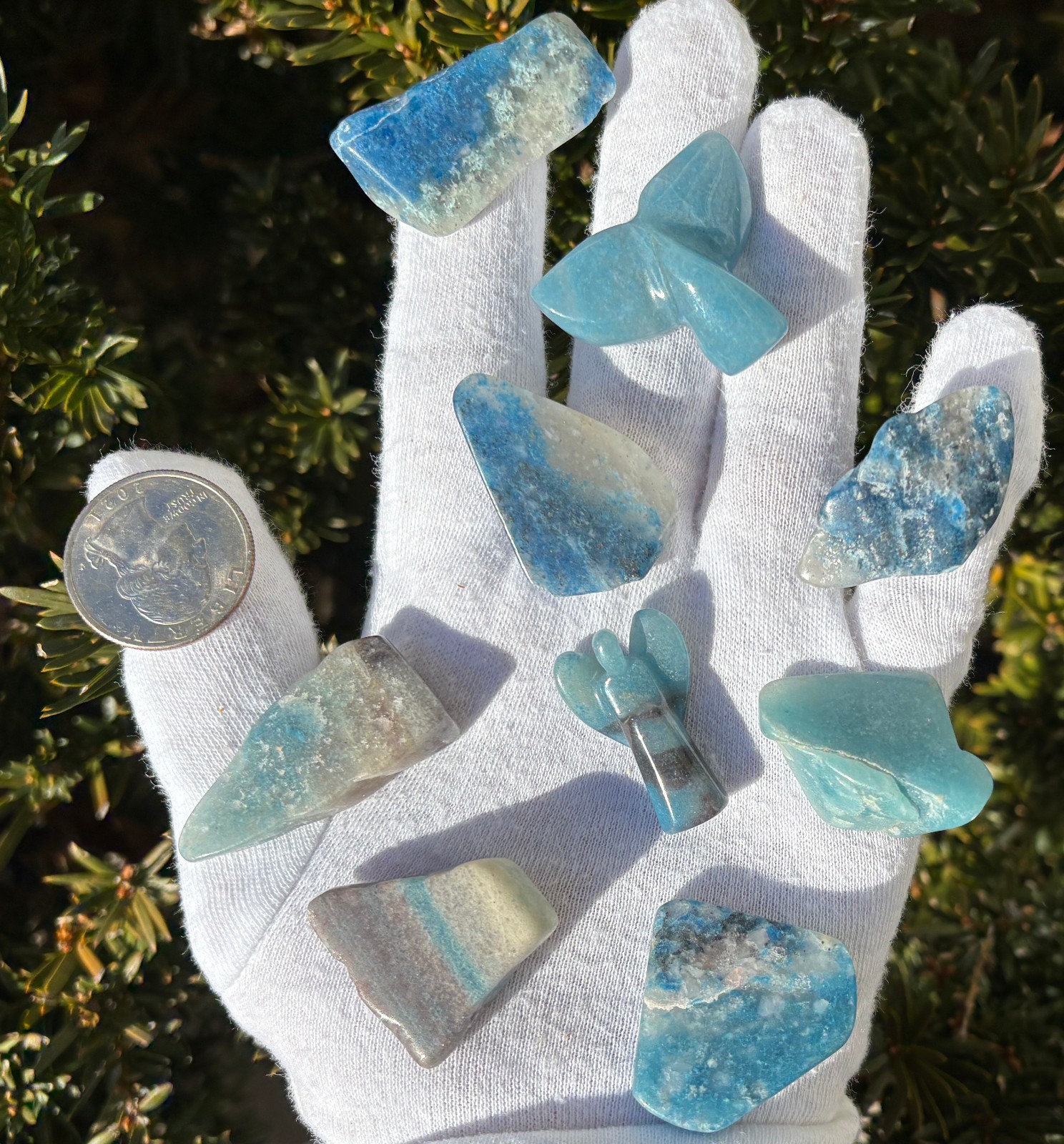 USA SALE 67g LOT SMALL TROLLEITE CARVED ANGEL/WHALE MERMAID TAIL/CHUNK PIECES