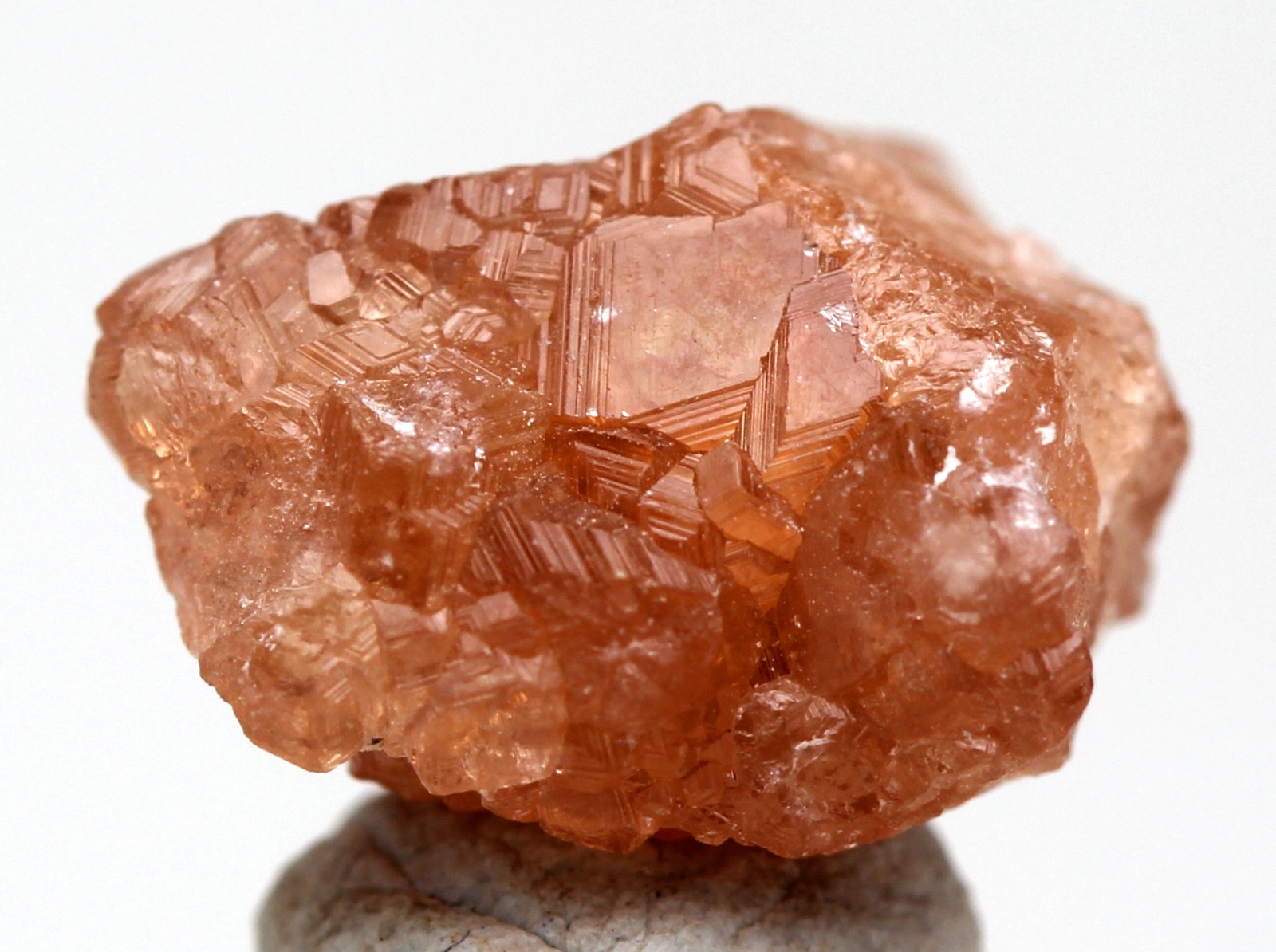 GARNET HESSONITE DIOPSIDE Crystal Mineral Specimen Cluster JEFFREY MINE CANADA