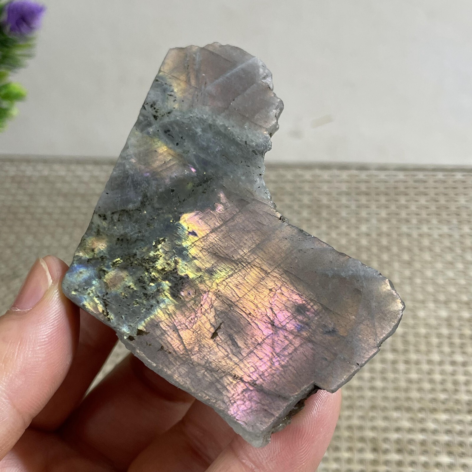 70g Top Labradorite Crystal Stone Natural Rough Mineral Specimen Healing