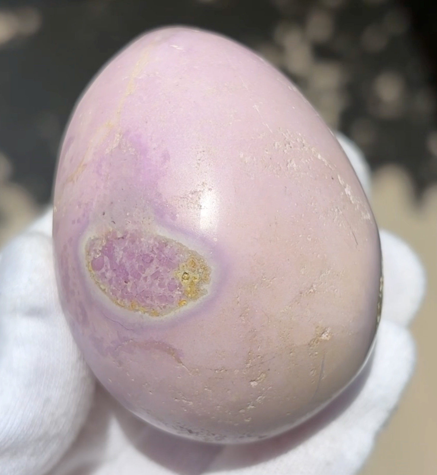 SEE VIDEO 163g (1/3LB+) LARGE/XL PHOSPHOSIDERITE PALMSTONE Palm Stone Stone