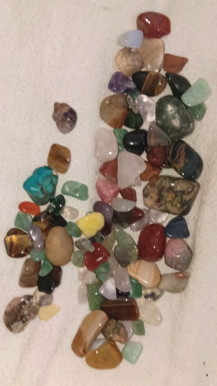 Mixed Tumbled Crystal Stone Lot 34 Pcs Natural Healing Crystals Wholesale Set