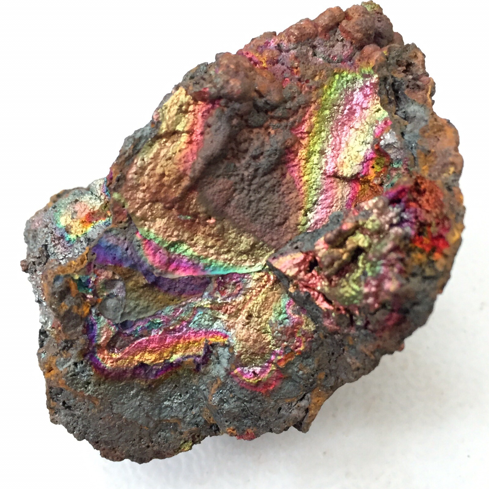 turgite iridescent goethite hematite leklai 7 color rainbow natural stone 41 g