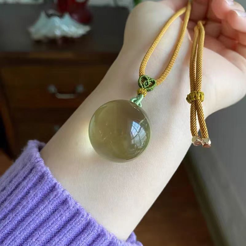 Genuine Natural Natural Yellow Citrine Quartz Pendant AAAAA