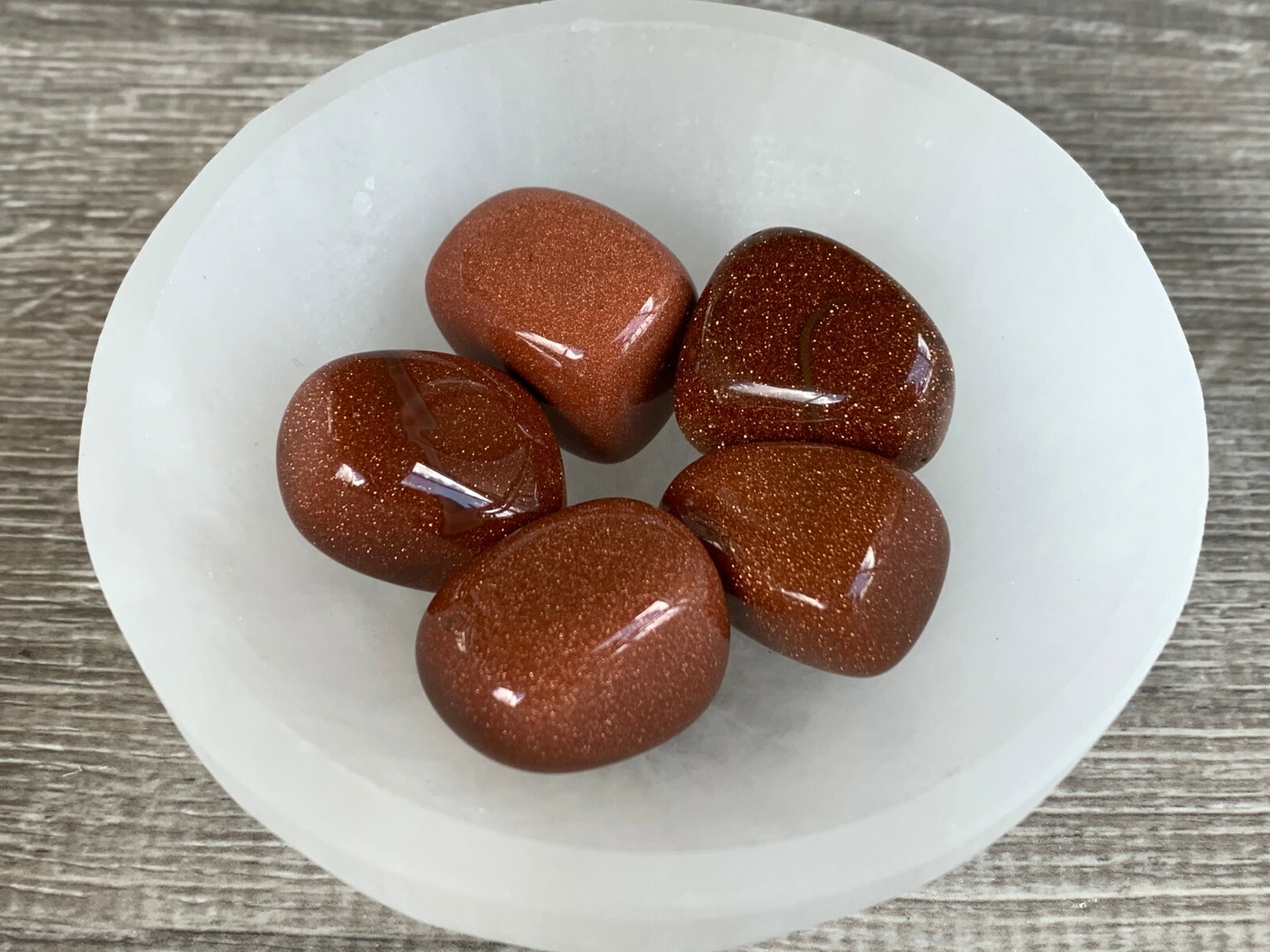 Goldstone Red Tumbled Stone, 0.75-1 Inch Tumbled Goldstone Red, Wholesale Bulk