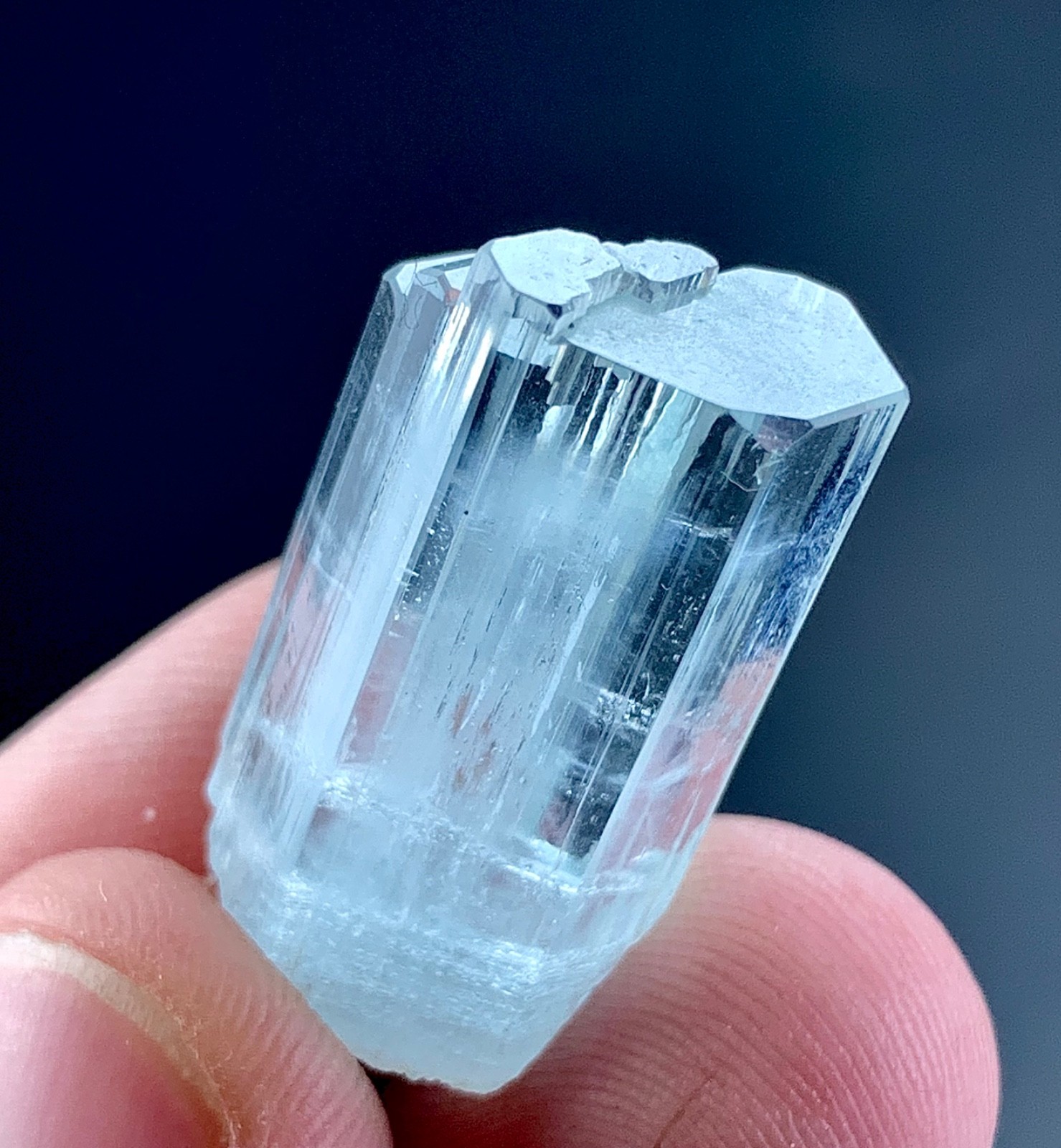30 Carat Stepwise Aquamarine Crystal Specimen From Skardu Pakistan