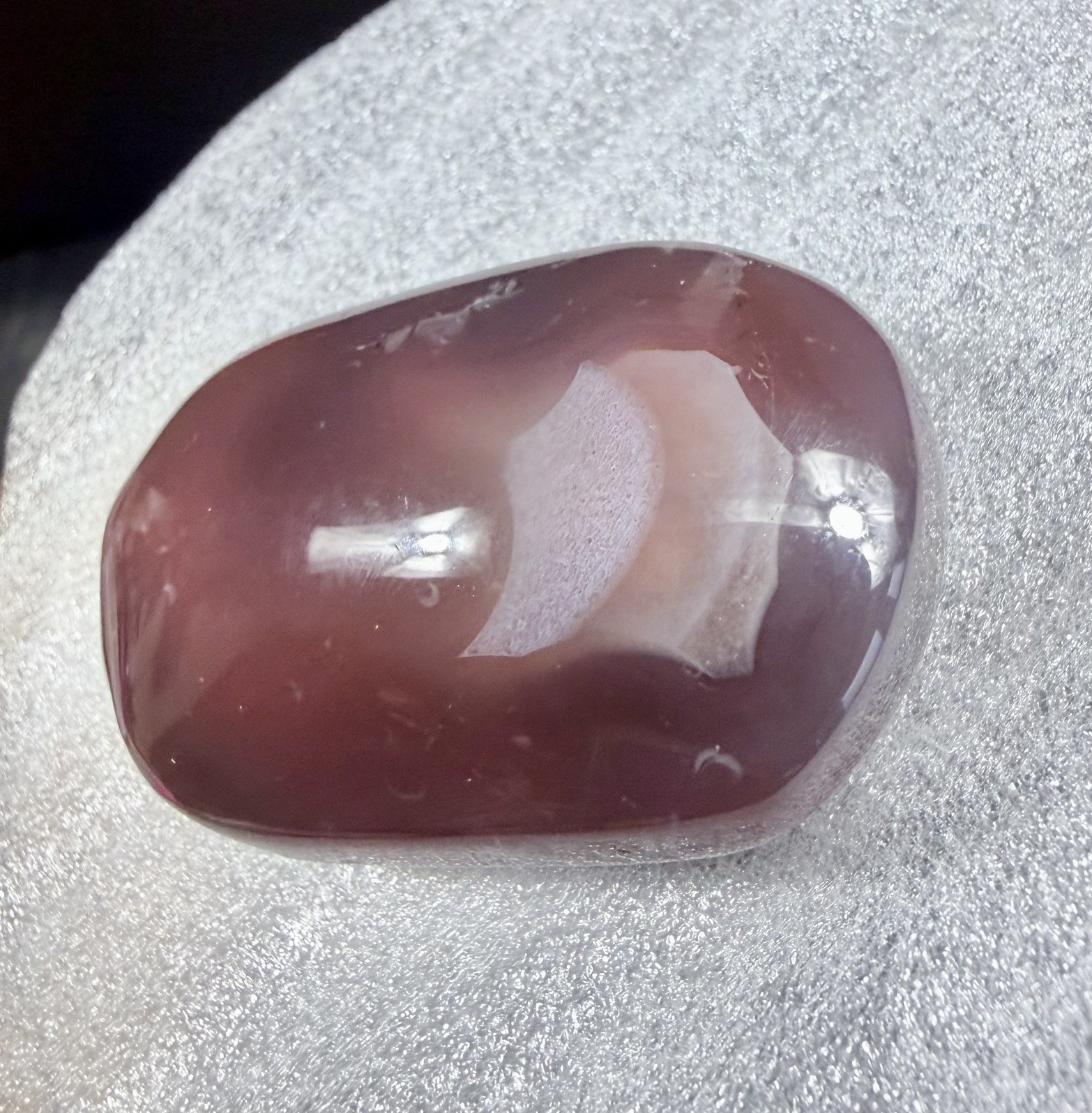 Crystal Mozambique Agate Natural Colour Chalcedony Geode crimson Druzy 39g (3)