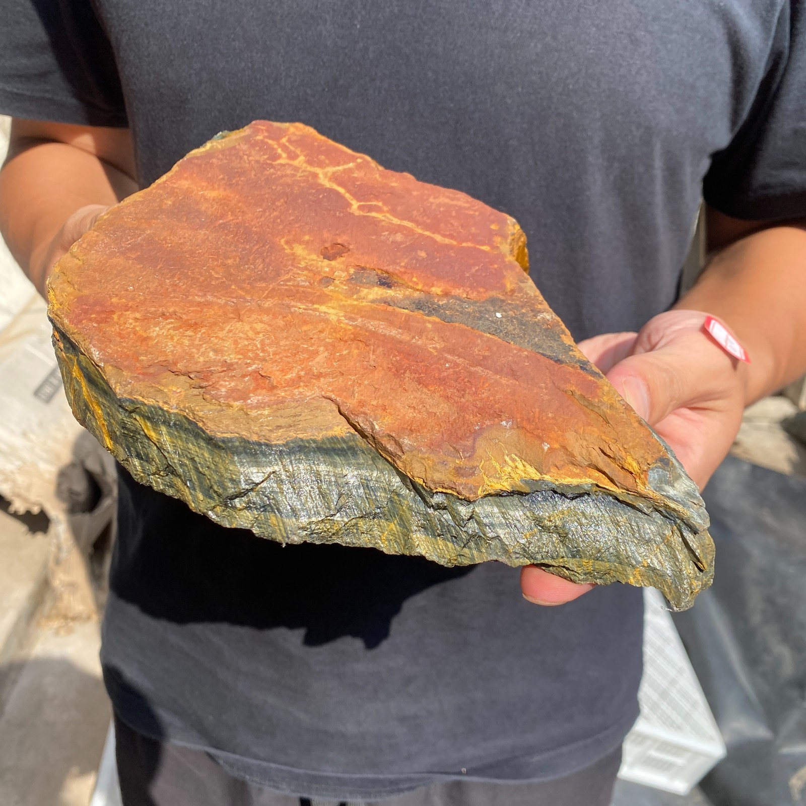 4.6lb Natural Tiger’s Eye stone quartz Crystal Rough Mineral Specimen Healing