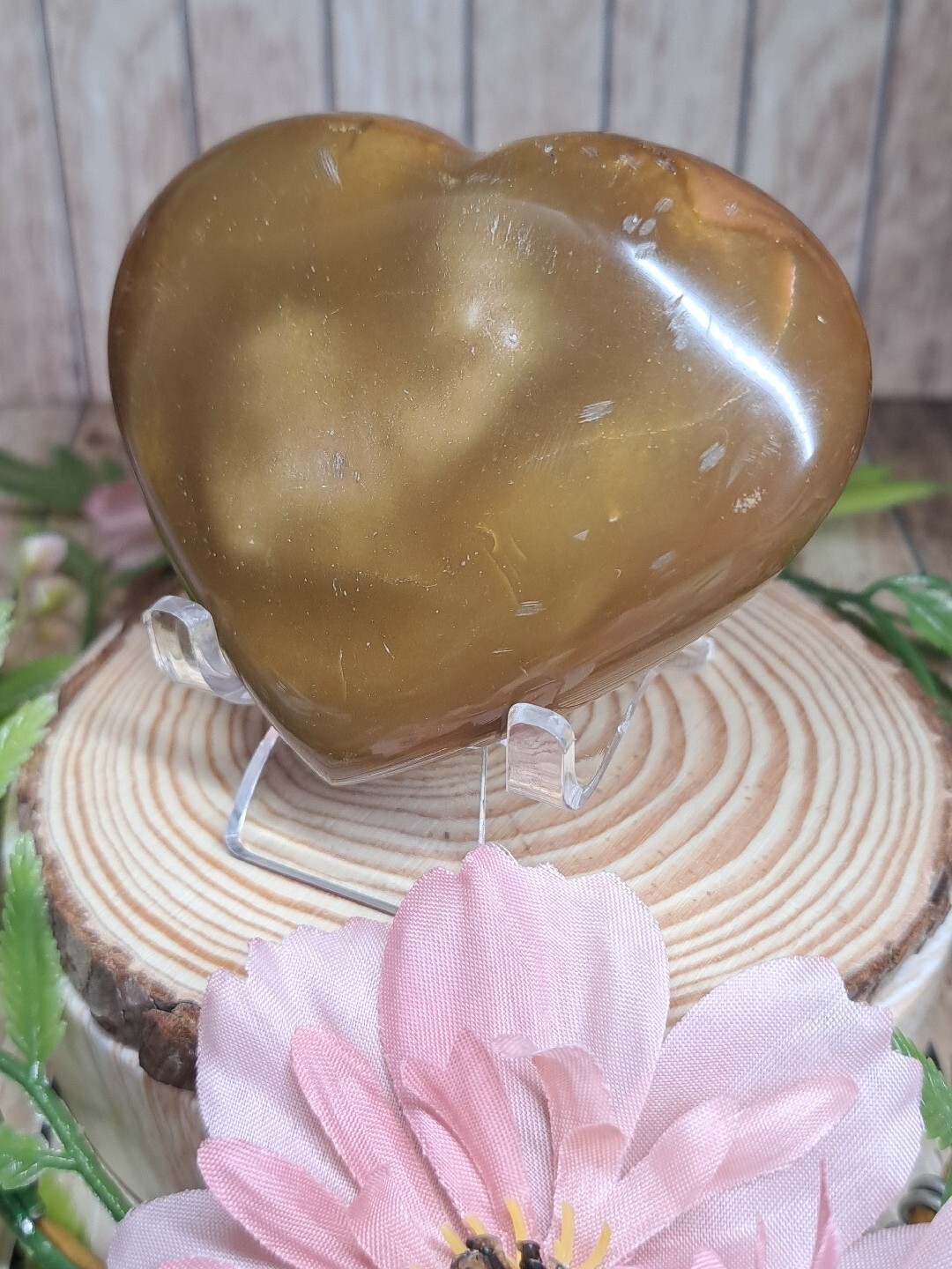 Polychrome Ocean Jasper Crystal Puffy Heart Carving 7.8cm 169g Healing Gift