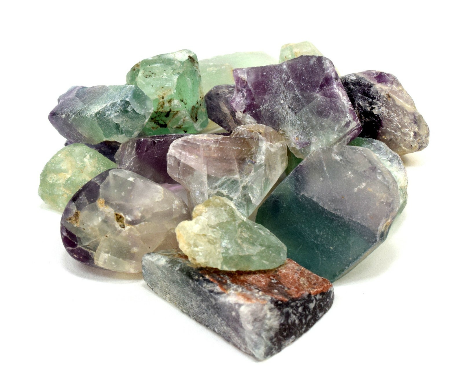 8oz Multicolor Fluorite Rough Natural Gemstone Crystal Mineral Specimens – China