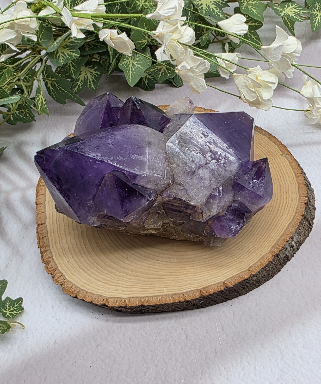 Enchanting 2lb+ Raw Amethyst Cluster – Deep Purple Crystals Formed Over Millions