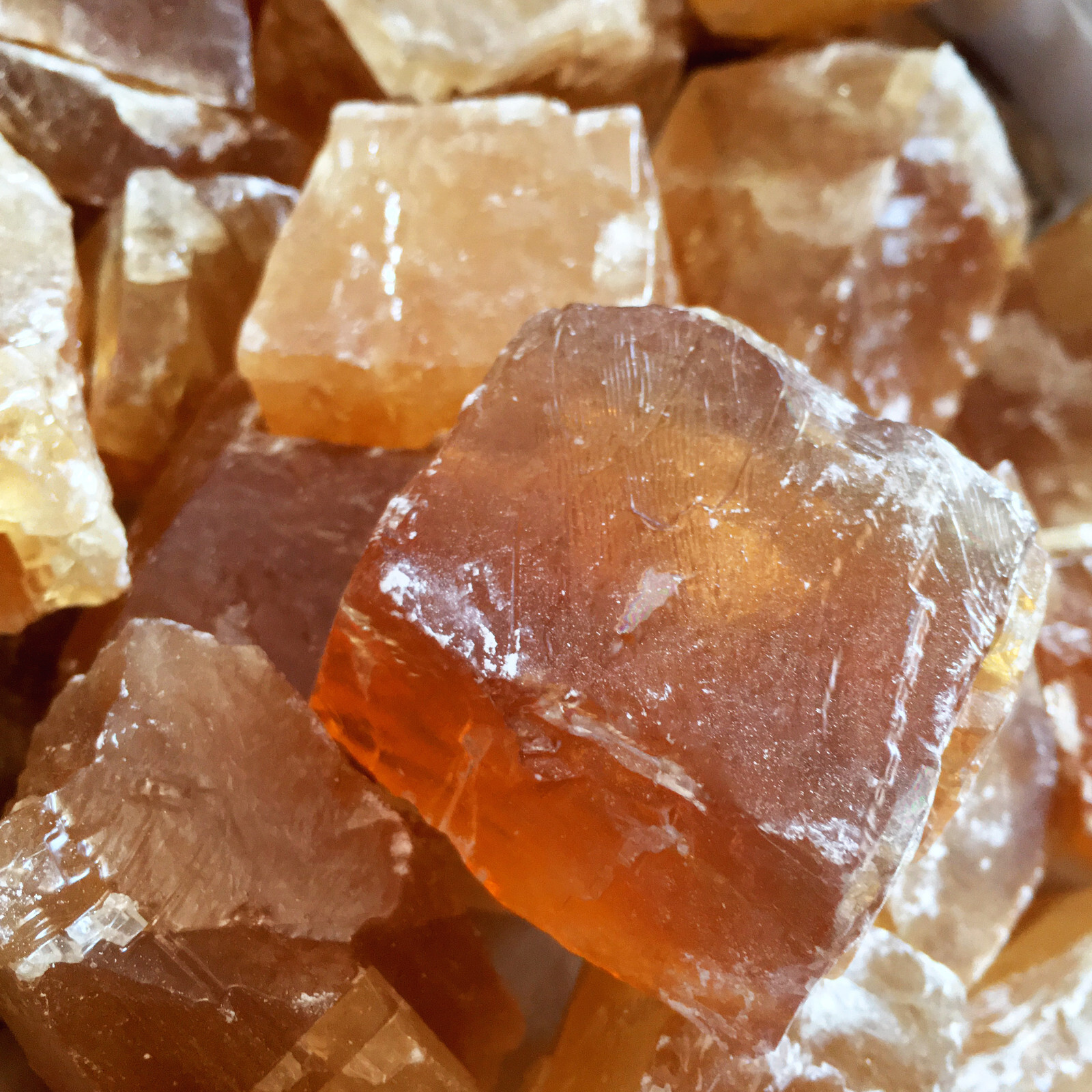 1/2 lb LOT Citrine Calcite Natural Crystal Rough Gemstone Raw Stone Bulk Healing