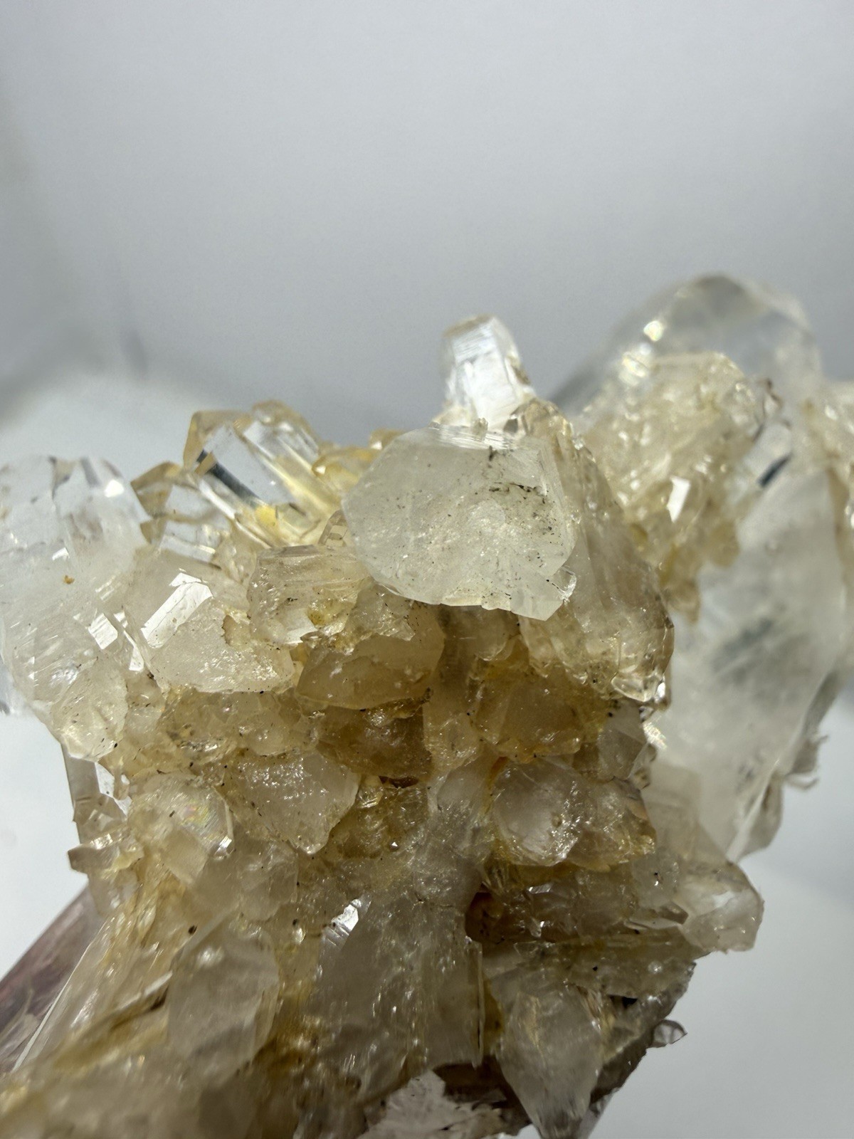 Natural Clear Quartz Crystal Mineral Specimen Cluster Colombia 52g