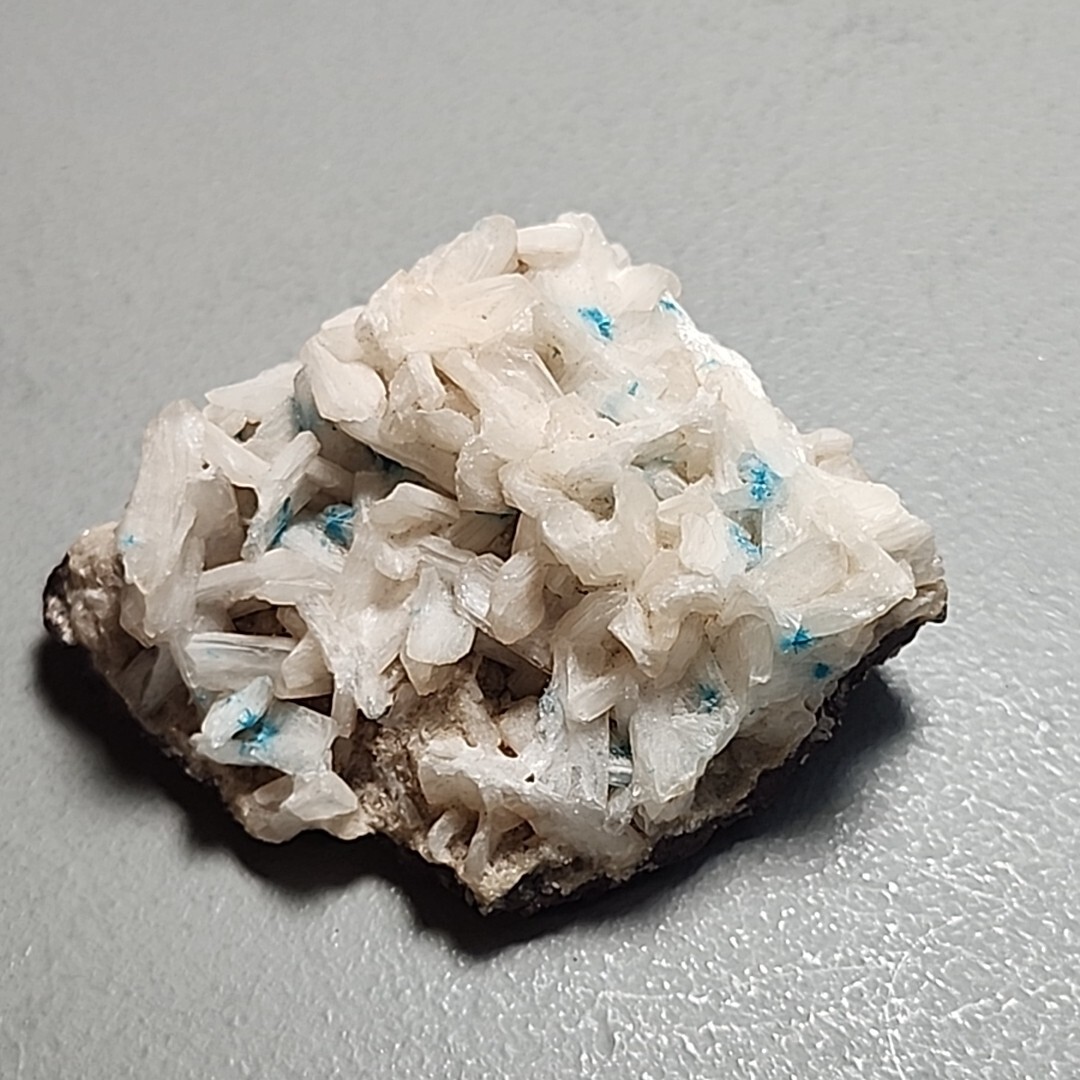 Cavansite crystals on Stillbite – India – Old Stock (91 Grams)