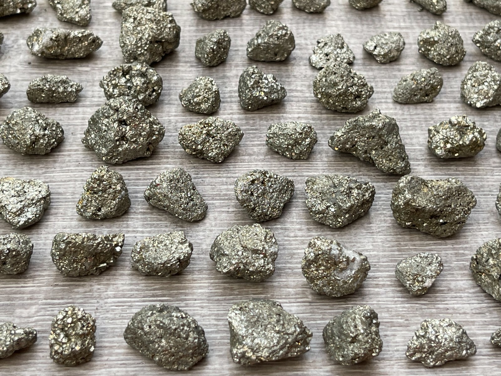 Grade A++ Small Rough Pyrite Stone, 0.5-1″ Raw Pyrite Stone, Wholesale Bulk Lot