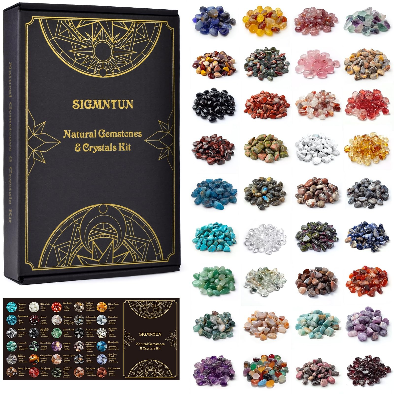 SigMntun 36 Variety Crystal Chips 2.5lbs 0.3″ Mixed