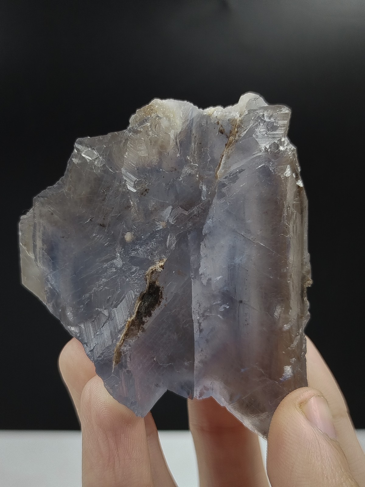 230g Natural Cubic Blue Phantom Fluorite Crystal Mineral Specimen