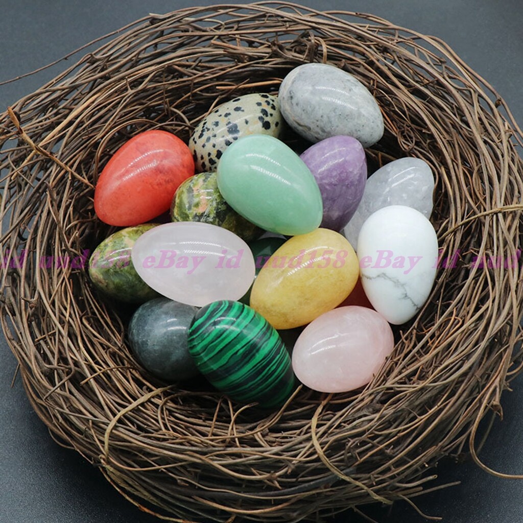 Natural Multicolor Egg-shaped Magic Crystal Healing Ball Sphere Gemstone