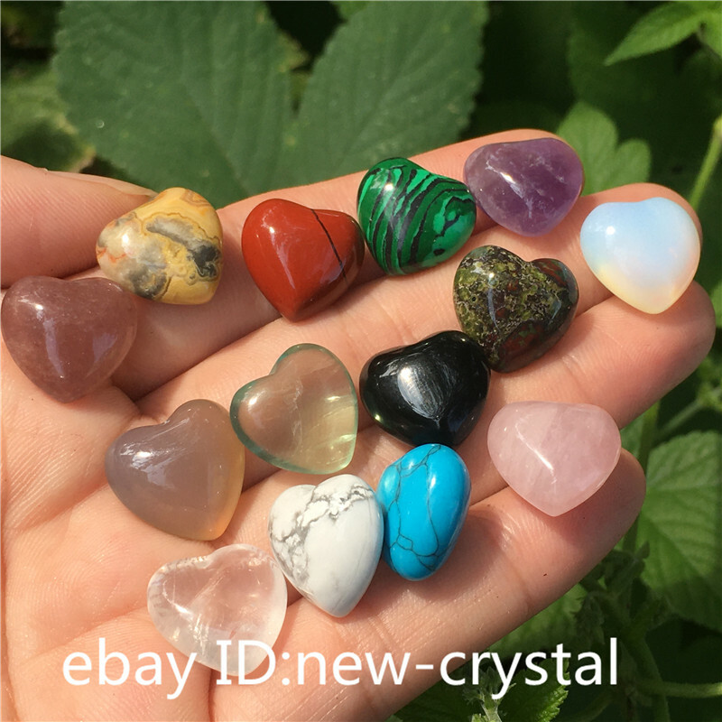 wholesale A lot of Natural quartz Crystal mini heart Carved Crystal pendant