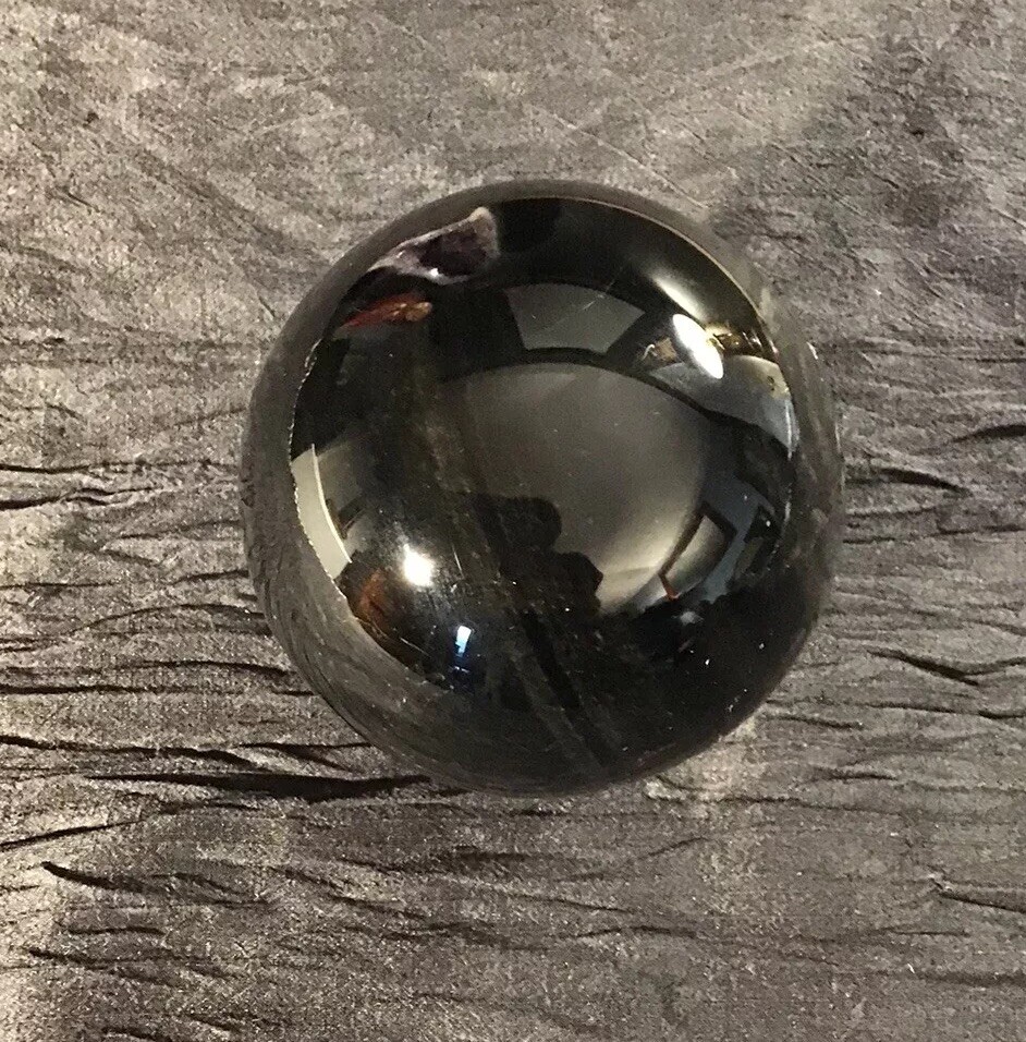 Black Jet Stone sphere Large 12in Round 2.210lb