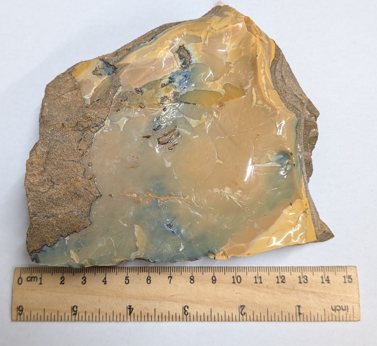 910 Gram Queensland Australia BOULDER OPAL Crystal Mineral Rough (#F6403)