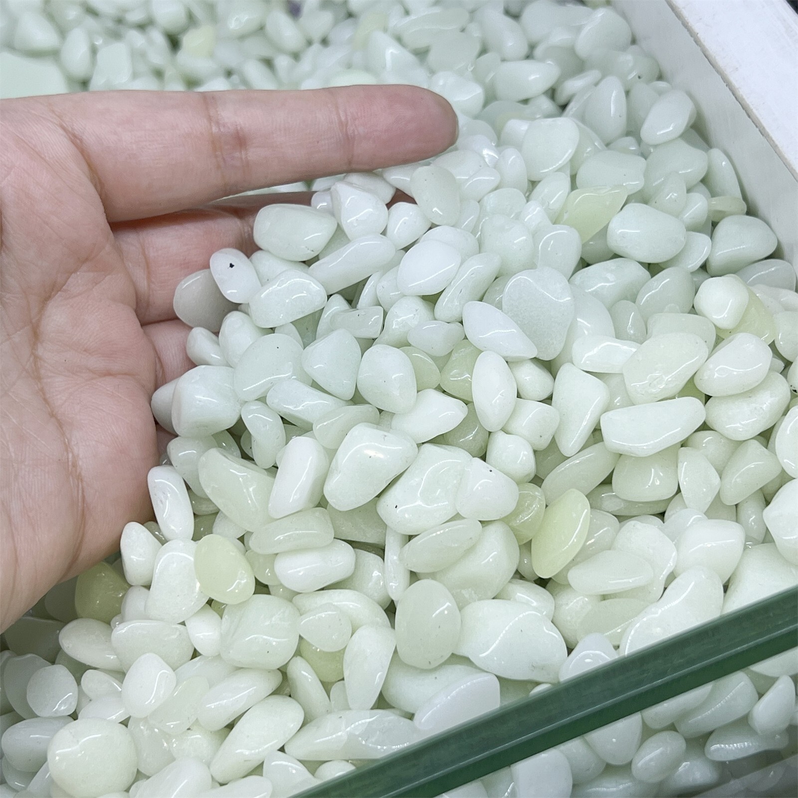 50g Luminous stone quartz Crushed stone crystal Energy Mineral Specimen Gift gem