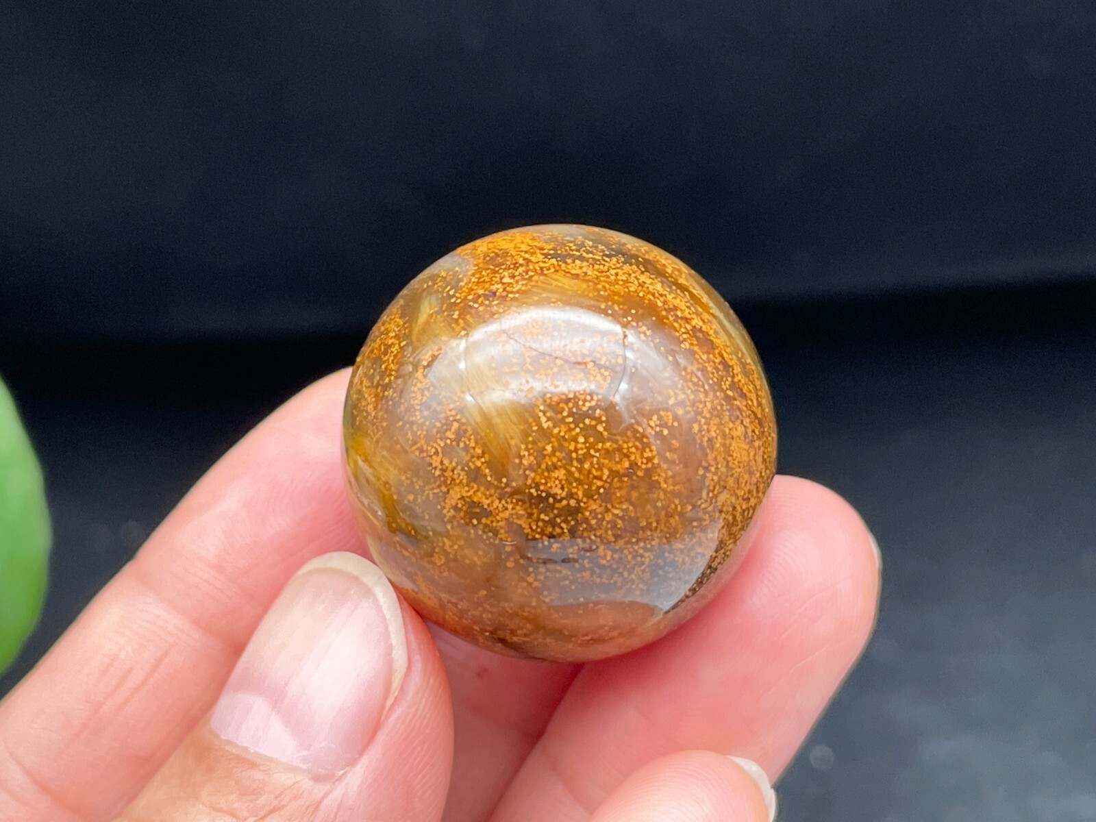 Natural Pieterstone Sphere Quartz Crystal Ball Housewarming Gift D080239