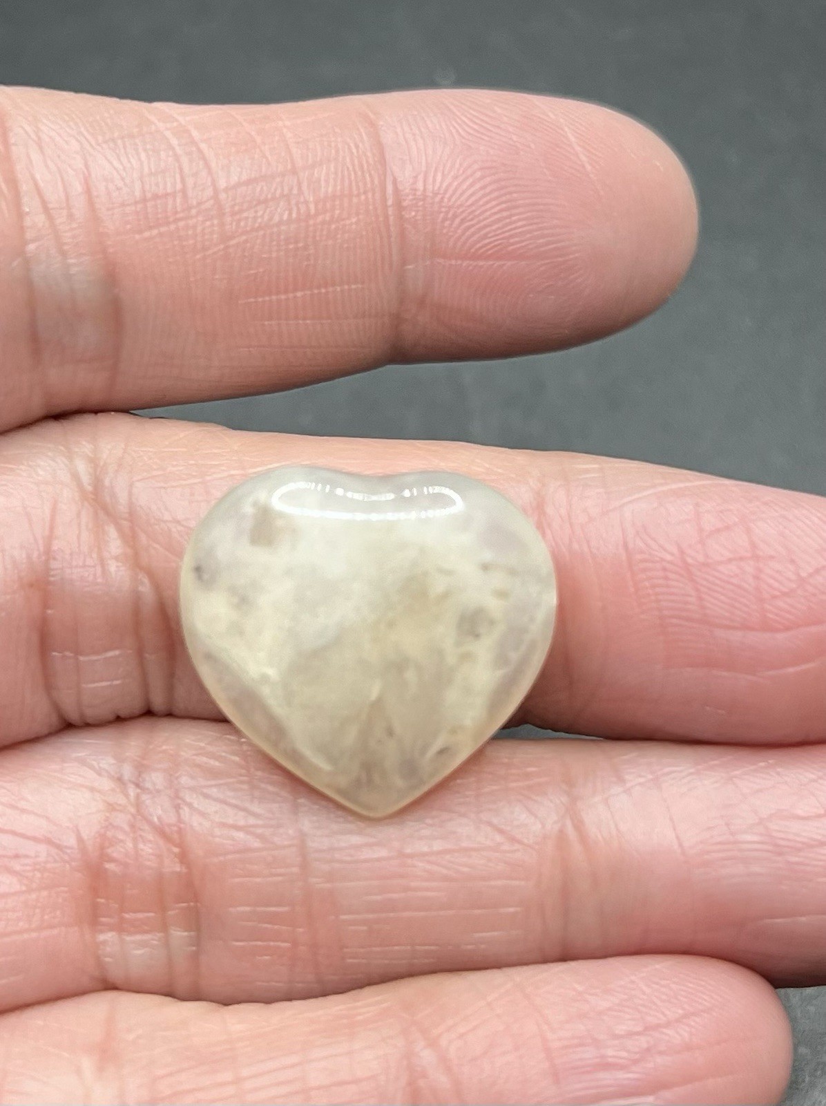Agate Genuine Heart Shaped Stones 6 Pcs 23.2g Total