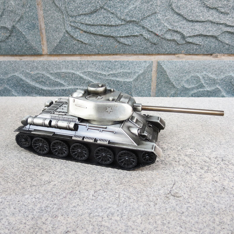 6.7″ Classic Hand craft HD Tank Metal Art Sculpture Tin Bar Figurine 1PC