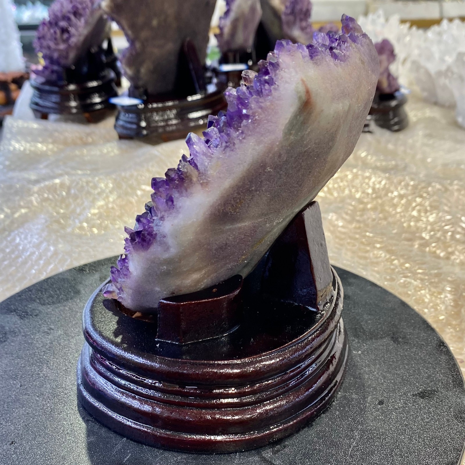 2.62LB Natural Purple Crystal Cluster/Flower Shape Mineral Specimen healing