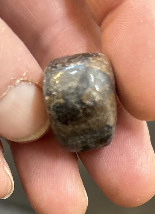 10 Pieces Of Tumbled Chiastolite Average Size 15 Grams