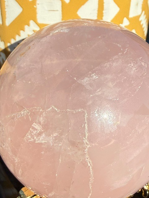 Rose Quartz Sphere with Asterism K247