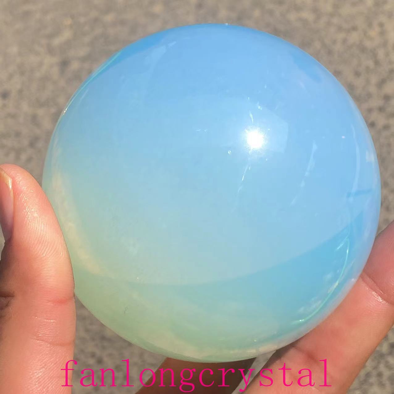 Top Opalite ball rainbow quartz crystal sphere gem reiki healing 55mm
