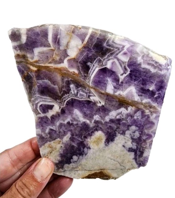 Amethyst Lace Crystal Slab Brazil 217.4 grams.