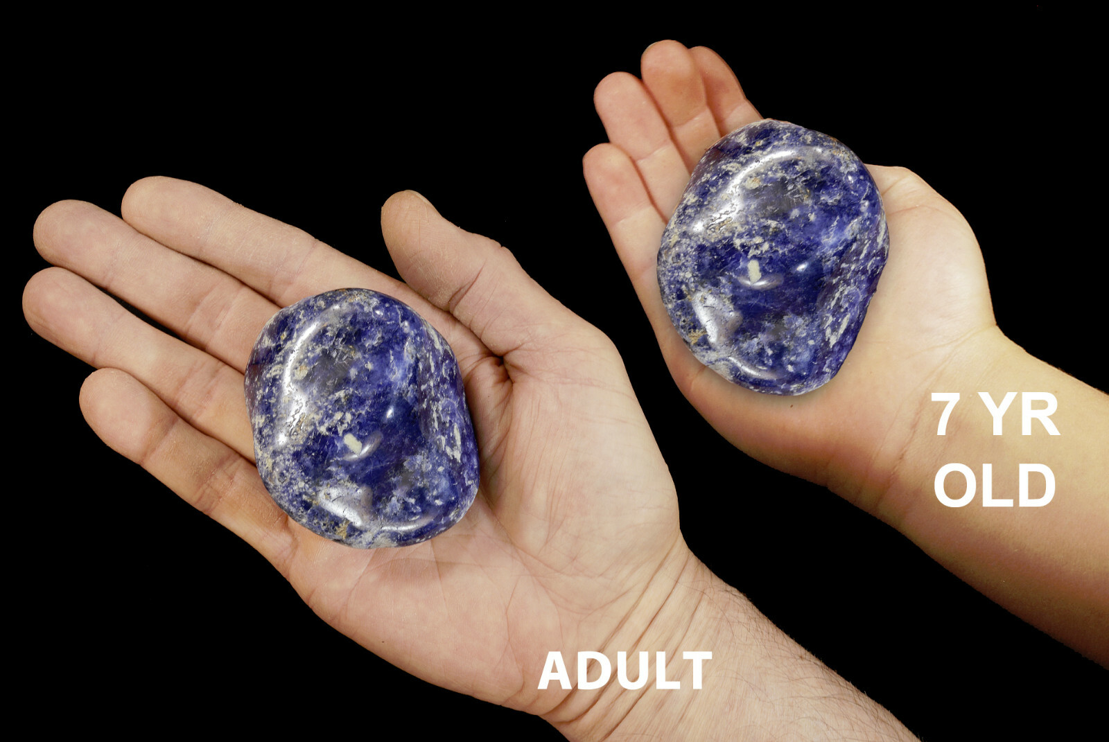 BLUE SODALITE Tumbled 2″ 2-4 Oz Polished Rock Mineral Reiki Healing Crystal