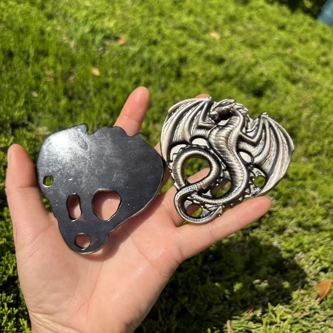 3.1″ Natural Silver obsidian Flying Dragon quartz crystal Home Decor Reiki Gift