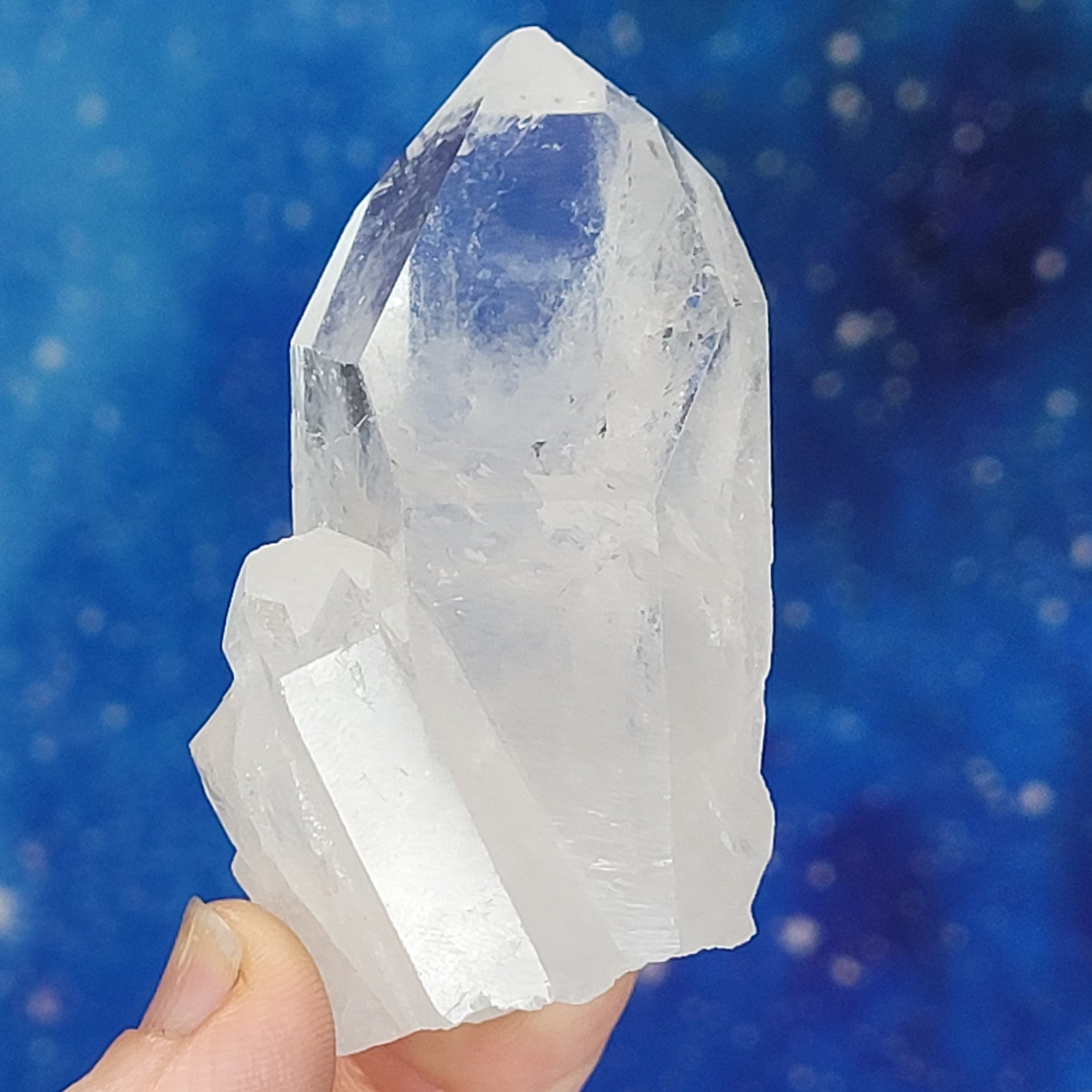 Crystal Clear Quartz Point Cluster AA Grade 87g Natural 2.7 Brazil Healing