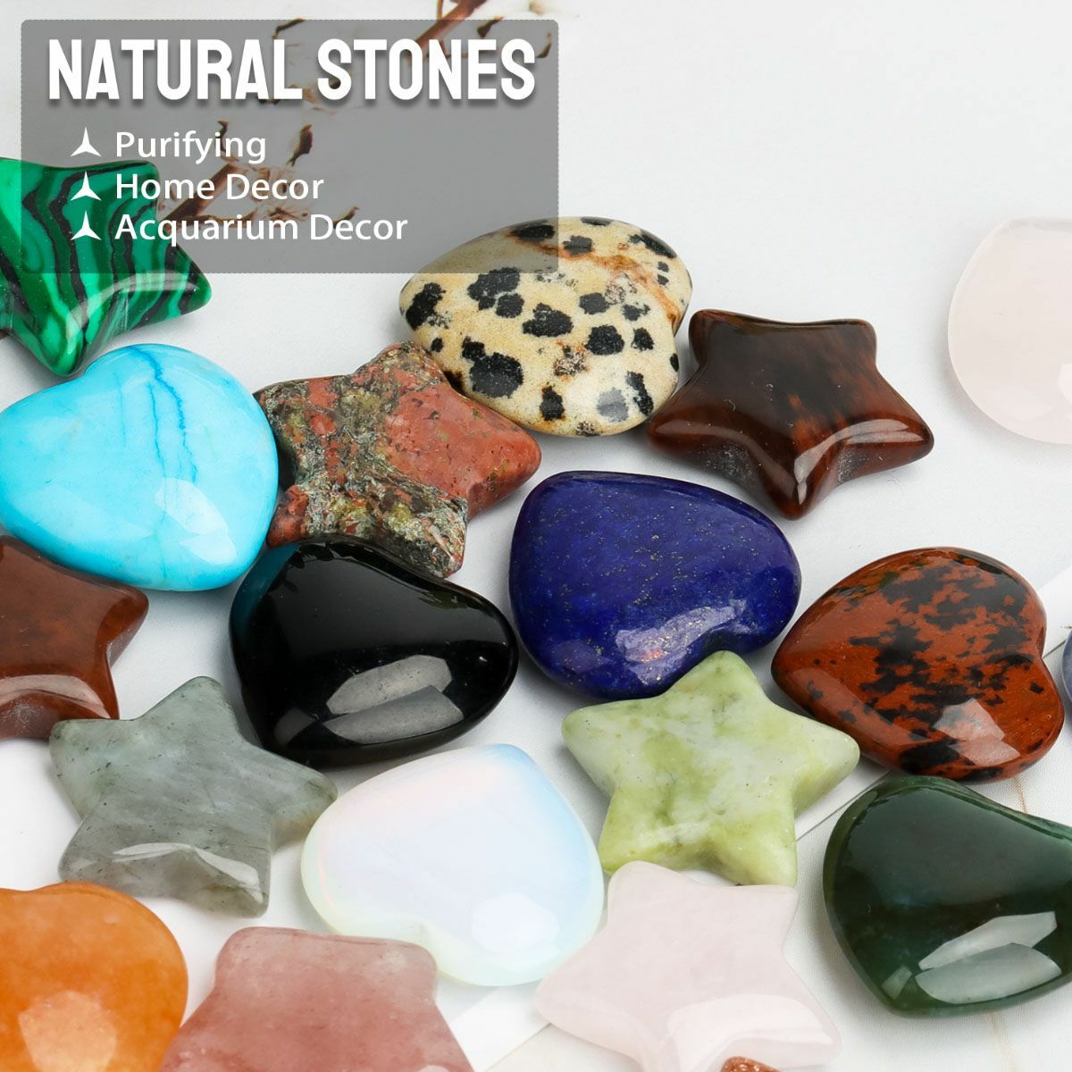 10x/Set Natural Healing Crystal Gemstones Reiki Chakra Collection Stone Specimen