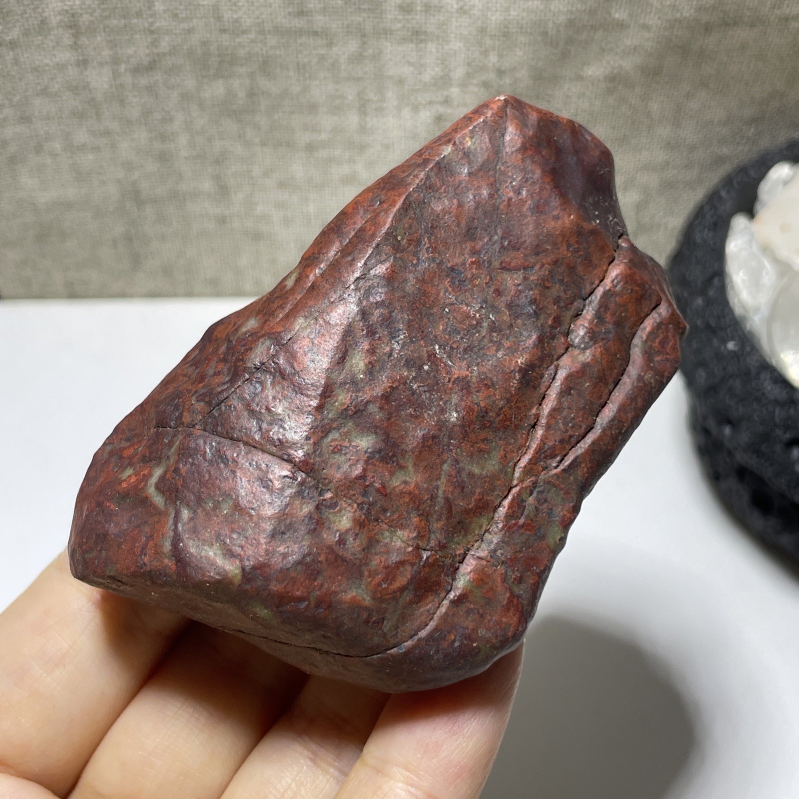 167g Natural Iddingsite meteorite specimen raw stone from China a6226