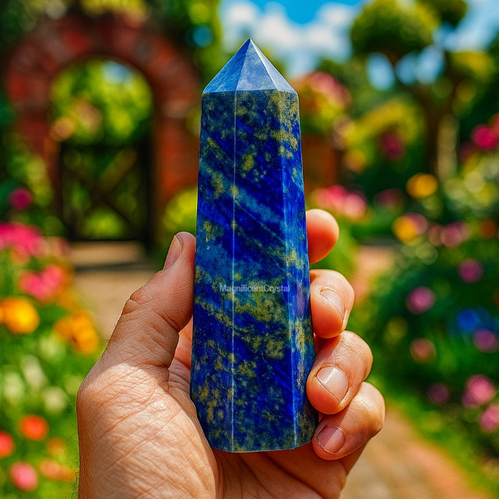 High Quality Lapis Lazuli Tower Healing Mineral Specimen Reiki Meditation Tool