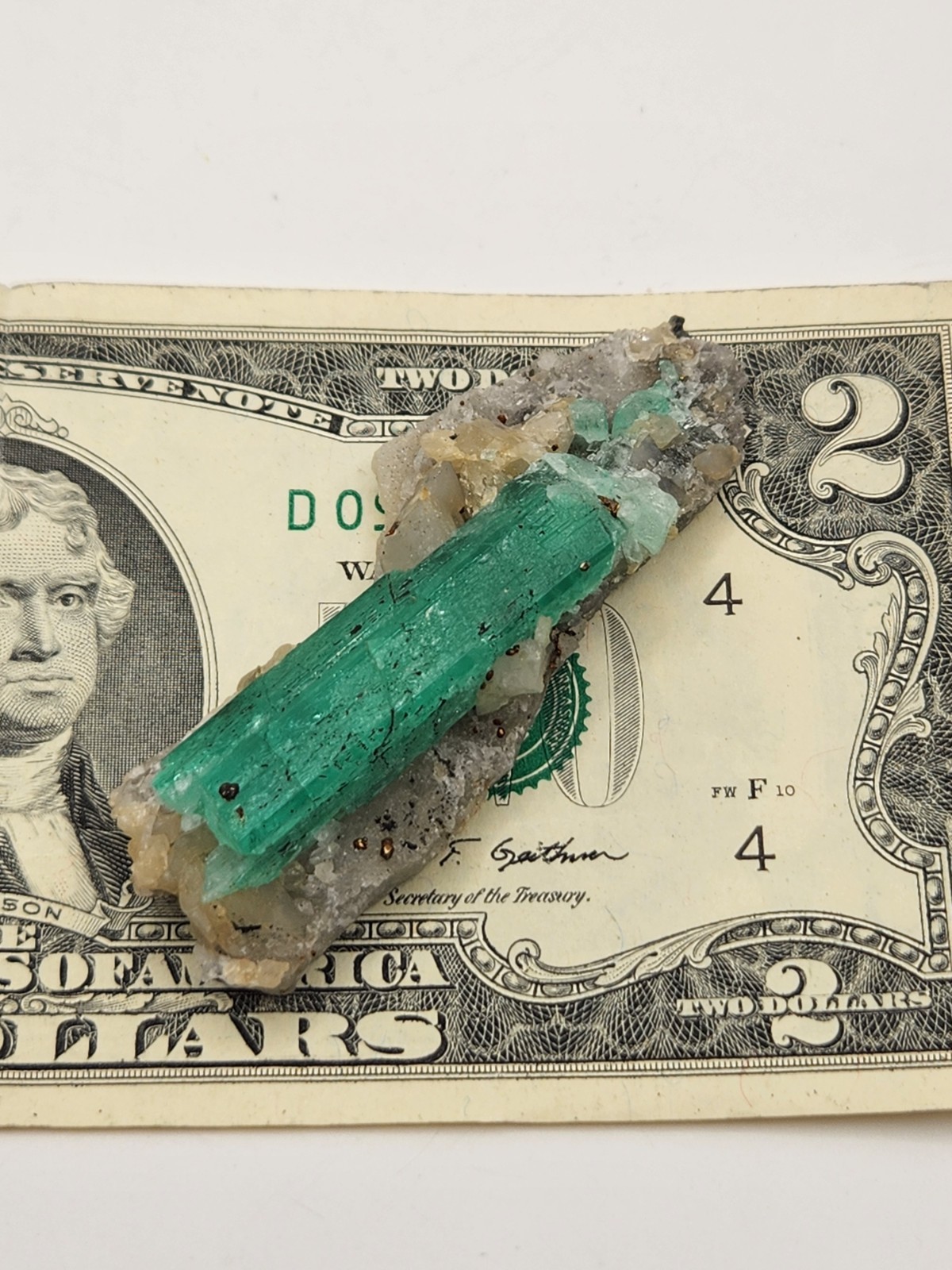 Rough Crystal Colombian Emerald Raw Matrix Collector Piece, Natural Not treament