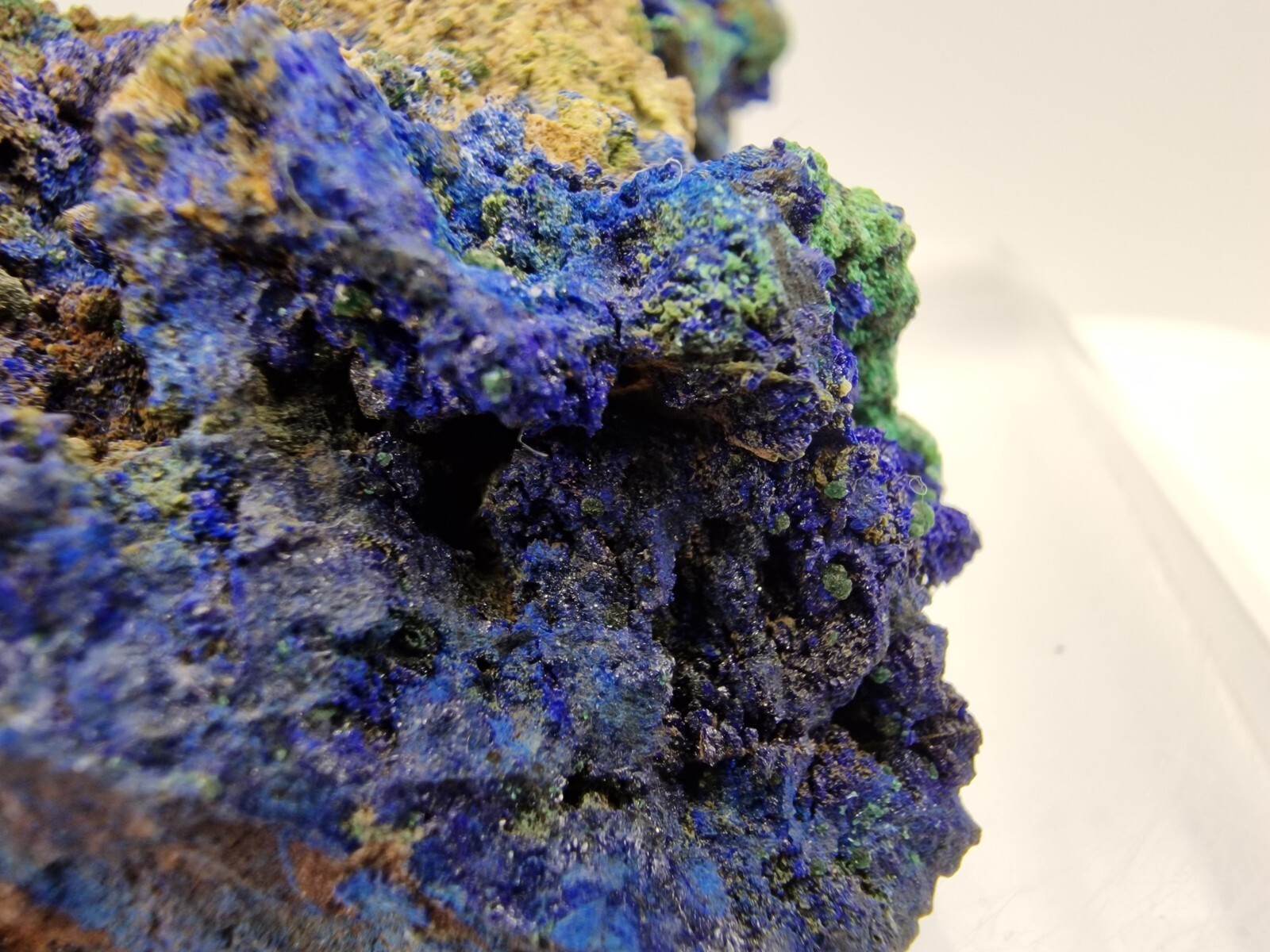 Azurite and Malachite From Lavrion , Greece