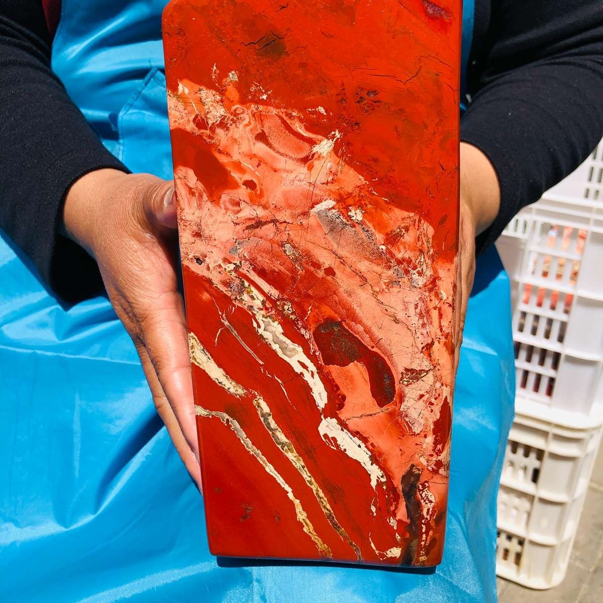 16.52LB Large Natural Red Jasper ore standard Quartz Crystal Healing Sample 4422