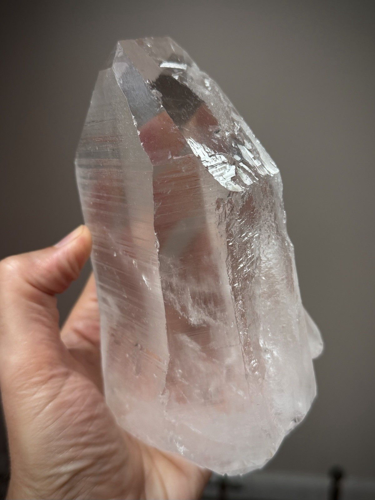 2.8LB Natural Lemurian Quartz Crystal Double Terminated Quartz Record Keeper