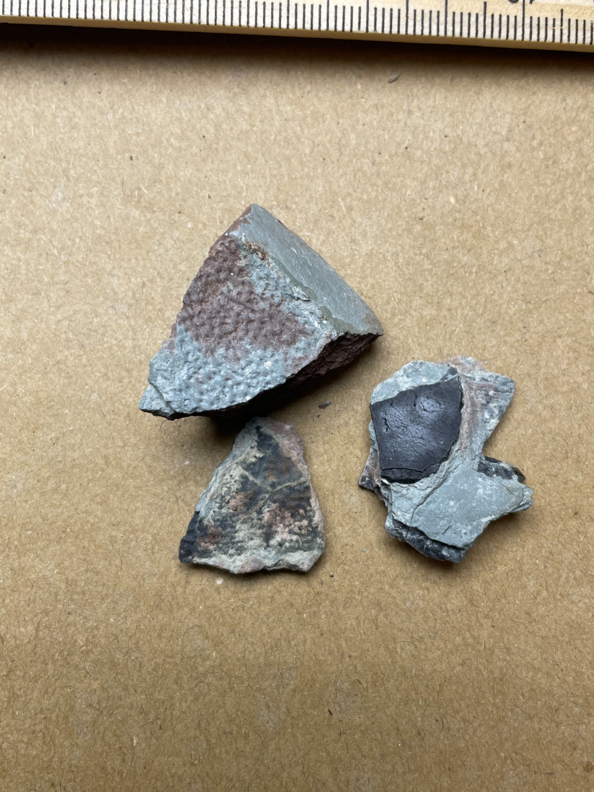 3 pieces Eggshell Landscape stone