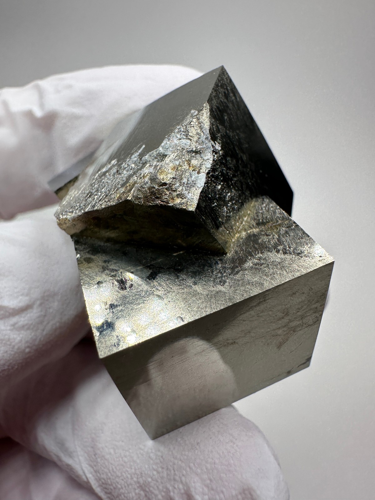 Rare Lusterous Entwined Interlocking Pyrite Cube Cluster_Spain